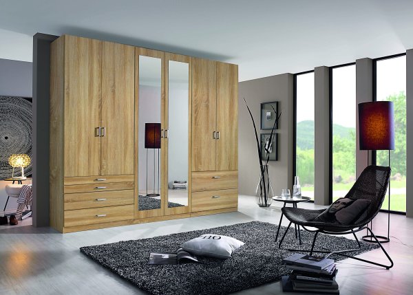 Drehtürenschrank Wildberg 6-trg. - Eiche Sonoma Nb - 271cm