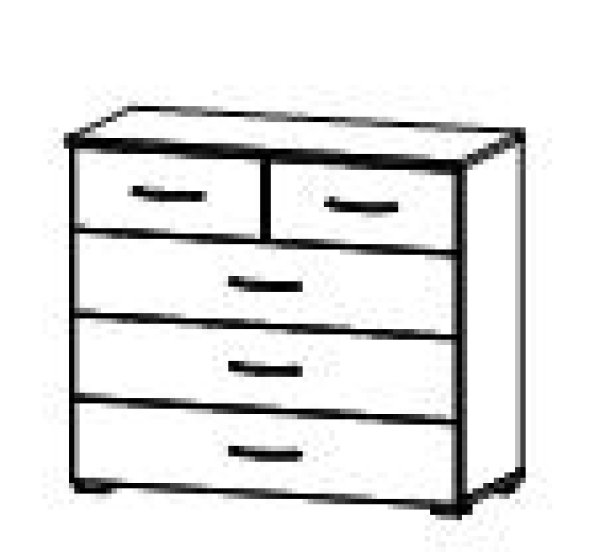 Kommode TORRENT, 5 Schubkästen