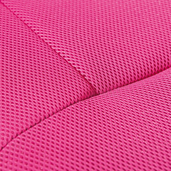 Drehstuhl BONNIE - Metall verchromt, Mesh pink