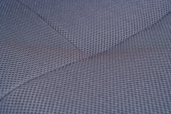 Drehstuhl BONNIE - Metall verchromt, Mesh grau