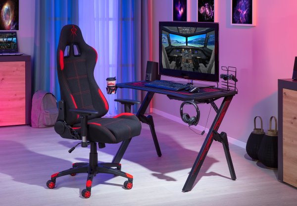 Drehstuhl GAMING RED - schwarz/rot