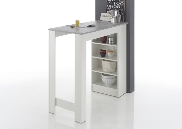 Bartisch MOJITO - Beton Nachbildung / weiß