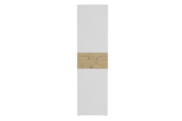 Garderobenschrank BELM 6, Brillantweiß/Artisan-Oak