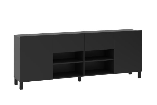 HIFI/TV-Board Brighton 2 XL, Schwarz