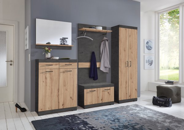 Garderoben-Set BRISTOL, Matera/Artisan-Oak