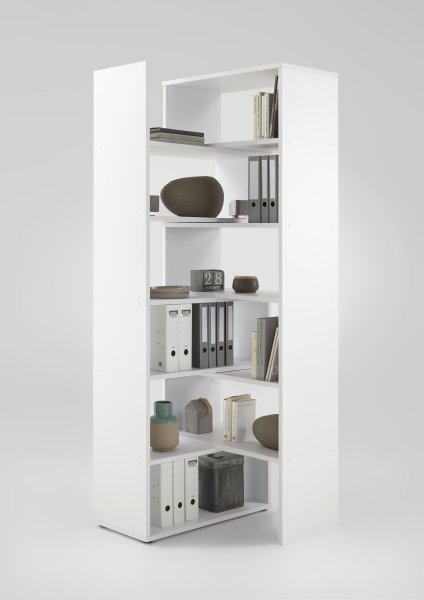 Eckverbindungs-Regal CALVIA 9, Alteiche Nachbildung