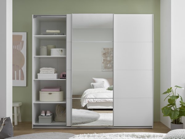 Schwebetürenschrank CARANO 3 Türen - Weiß - 215cm