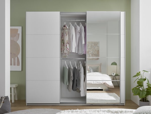 Schwebetürenschrank CARANO 3 Türen - Weiß - 215cm