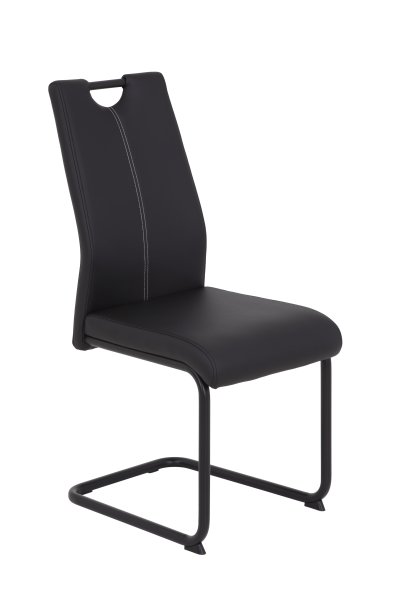 Schwingstuhl CORINNA - Schwarz - Gestell schwarz