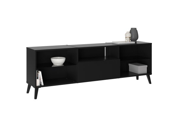 HIFI/TV Board DARK 4 - Schwarz Perlglanz