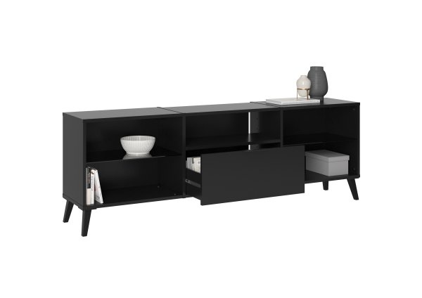 HIFI/TV Board DARK 4 - Schwarz Perlglanz