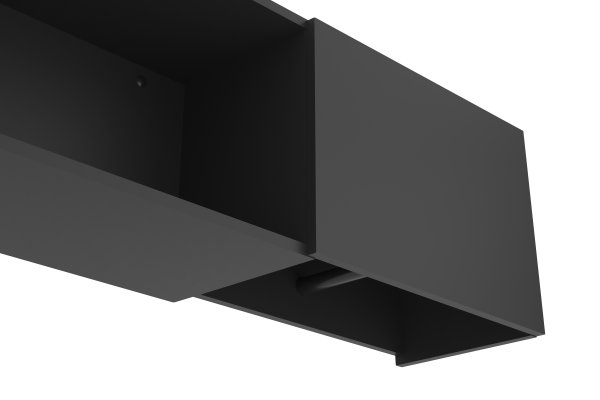 Wandgarderobe DARK 8 - schwarz