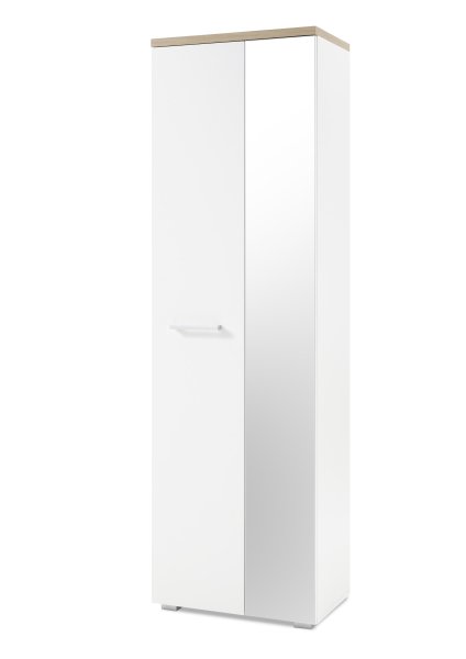 Garderobenhochschrank GOMERA - Weiß/Artisan-Eiche
