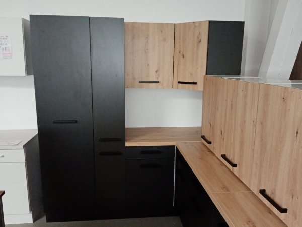 Eck-Hängeschrank LAVIA 60x64cm, Lava / Artisan Eiche Nachbildung