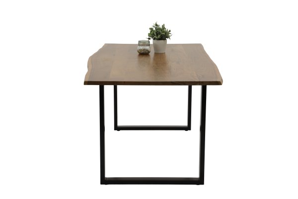Esstisch JENNY II T 160x90cm - Akazie massiv - Gestell schwarz