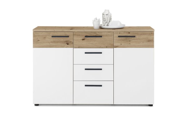 Kommode JULIA, Artisan Eiche/Weiß