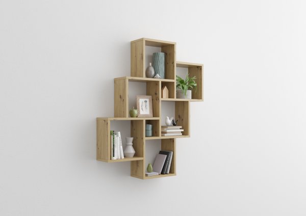 Wandregal LAURIO 2, Artisan Oak