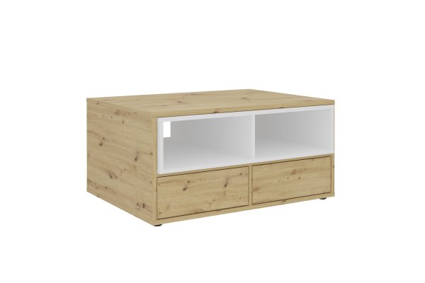 Couchtisch MONZA 2, Artisan Eiche/Brilliantweiß