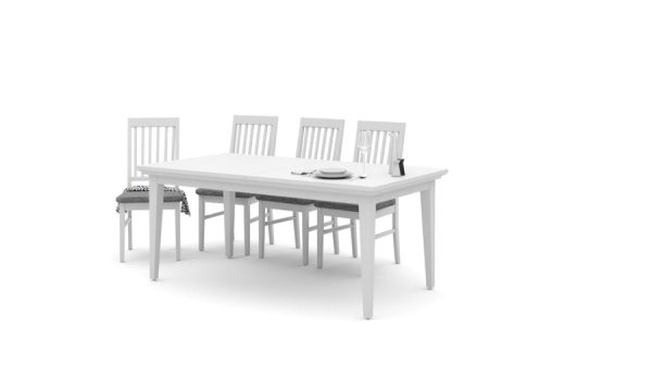 Esstisch PARIS 180/276x95x76cm - Weiß