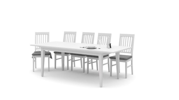 Esstisch PARIS 180/276x95x76cm - Weiß