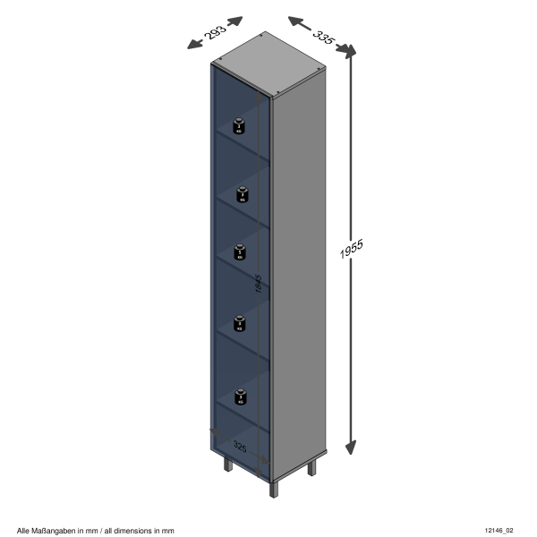 Bad-Hochschrank TARRAGONA 1, Matera Nachbildung