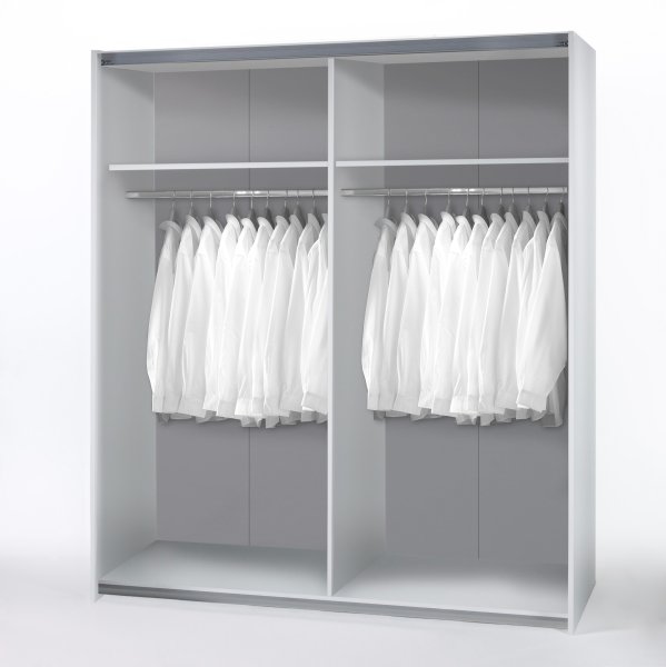 Schwebetürenschrank TIME 2-trg - Weiß - 170cm