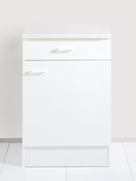 Anrichte TOP 60x60cm, Weiß / Weiß