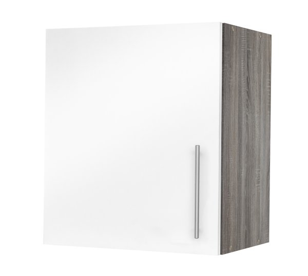 Hängeschrank JUDITH 40x64cm, Trüffeleiche / Hochglanz-Weiß