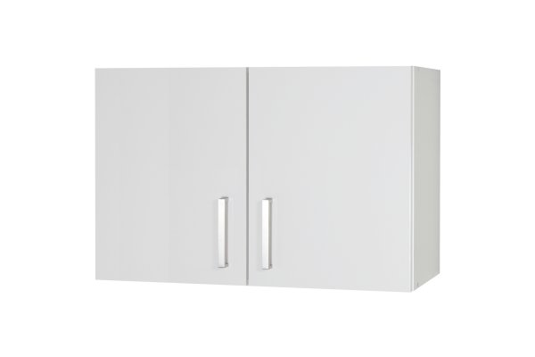 Küchen Hängeschrank MARA 100x64cm, Weiß / Hochglanz-Weiß