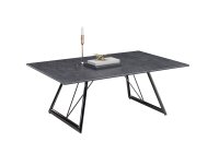 Couchtisch EVINA - Keramik/schwarz matt