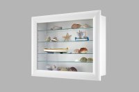 Glasvitrine BORA 10 - Weiß