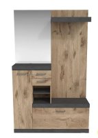 Kompaktgarderobe BRISTOL 1000, Viking Oak/Matera