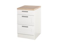 Topfschrank MATRIX 50x60cm, Weiß / Weiß Kassette